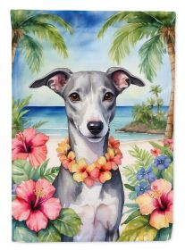 Whippet Luau Garden Flag Mailbox Flag Decorative Yard Flag Banner Outside Patio Artwork Yard Flower Beds, Garden Size, Multicolor (Default: Default)