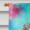 Schnauzer Hippie Dawg House Flag Large Porch Sleeve Pole Decorative Outside Yard Banner Artwork Wall Hanging, Polyester, House Size, Multicolor