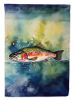 Trout House Flag Large Porch Sleeve Pole Decorative Outside Yard Banner Artwork Wall Hanging, Polyester, House Size, Multicolor