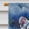 White Tiger House Flag Large Porch Sleeve Pole Decorative Outside Yard Banner Artwork Wall Hanging, Polyester, House Size, Multicolor