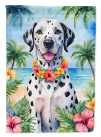 Dalmatian Luau Garden Flag Mailbox Flag Decorative Yard Flag Banner Outside Patio Artwork Yard Flower Beds, Garden Size, Multicolor (Default: Default)