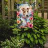 Fox Terrier Luau Garden Flag Mailbox Flag Decorative Yard Flag Banner Outside Patio Artwork Yard Flower Beds, Garden Size, Multicolor