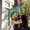Turtles Tortoises House Flag Large Porch Sleeve Pole Decorative Outside Yard Banner Artwork Wall Hanging, Polyester, House Size, Multicolor
