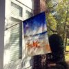 Starfish House Flag Large Porch Sleeve Pole Decorative Outside Yard Banner Artwork Wall Hanging, Polyester, House Size, Multicolor