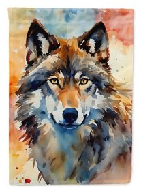 Wolves Wolf House Flag Large Porch Sleeve Pole Decorative Outside Yard Banner Artwork Wall Hanging, Polyester, House Size, Multicolor (Default: Default)