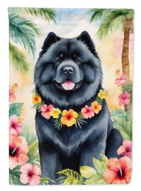 Chow Chow Luau Garden Flag Mailbox Flag Decorative Yard Flag Banner Outside Patio Artwork Yard Flower Beds, Garden Size, Multicolor (Default: Default)