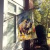 Rhinoceros House Flag Large Porch Sleeve Pole Decorative Outside Yard Banner Artwork Wall Hanging, Polyester, House Size, Multicolor
