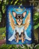 Chihuahua My Angel Garden Flag Mailbox Flag Decorative Yard Flag Banner Outside Patio Artwork Yard Flower Beds, Garden Size, Multicolor