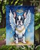 Boston Terrier My Angel Garden Flag Mailbox Flag Decorative Yard Flag Banner Outside Patio Artwork Yard Flower Beds, Garden Size, Multicolor