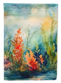 Seaweed House Flag Large Porch Sleeve Pole Decorative Outside Yard Banner Artwork Wall Hanging, Polyester, House Size, Multicolor (Default: Default)