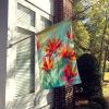 Wyoming Indian Paintbrush in Watercolor House Flag Large Porch Sleeve Pole Decorative Outside Yard Banner Artwork Wall Hanging, Polyester, House Size