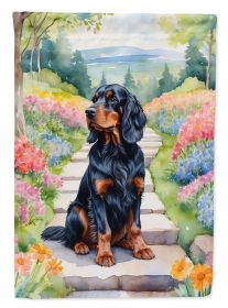 Gordon Setter Spring Path Garden Flag Mailbox Flag Decorative Yard Flag Banner Outside Patio Artwork Yard Flower Beds, Garden Size, Multicolor (Default: Default)