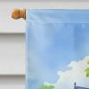 Massachusetts Mayflowers in Watercolor House Flag Large Porch Sleeve Pole Decorative Outside Yard Banner Artwork Wall Hanging, Polyester, House Size