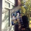 Bufflehead House Flag Large Porch Sleeve Pole Decorative Outside Yard Banner Artwork Wall Hanging, Polyester, House Size, Multicolor