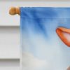 American English Coonhound Easter Egg Hunt House Flag Large Porch Sleeve Pole Decorative Outside Yard Banner Artwork Wall Hanging, Polyester