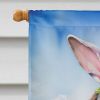 German Wirehaired Pointer Easter Egg Hunt House Flag Large Porch Sleeve Pole Decorative Outside Yard Banner Artwork Wall Hanging, Polyester