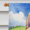Akita Easter Egg Hunt House Flag Large Porch Sleeve Pole Decorative Outside Yard Banner Artwork Wall Hanging, Polyester, House Size, Multicolor