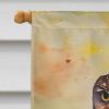 Burrowing Owl House Flag Large Porch Sleeve Pole Decorative Outside Yard Banner Artwork Wall Hanging, Polyester, House Size, Multicolor