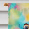 Hippie Animal Bengal Tiger House Flag Large Porch Sleeve Pole Decorative Outside Yard Banner Artwork Wall Hanging, Polyester, House Size, Multicolor