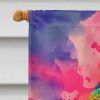 Hippie Animal Chimpanzee House Flag Large Porch Sleeve Pole Decorative Outside Yard Banner Artwork Wall Hanging, Polyester, House Size, Multicolor