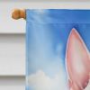 English Bull Terrier Easter Egg Hunt House Flag Large Porch Sleeve Pole Decorative Outside Yard Banner Artwork Wall Hanging, Polyester, House Size