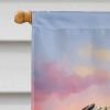 Pug Two Hearts House Flag Large Porch Sleeve Pole Decorative Outside Yard Banner Artwork Wall Hanging, Polyester, House Size, Multicolor