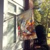Dove House Flag Large Porch Sleeve Pole Decorative Outside Yard Banner Artwork Wall Hanging, Polyester, House Size, Multicolor