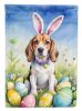 Beagle Easter Egg Hunt House Flag Large Porch Sleeve Pole Decorative Outside Yard Banner Artwork Wall Hanging, Polyester, House Size, Multicolor