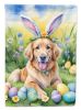 Golden Retriever Easter Egg Hunt House Flag Large Porch Sleeve Pole Decorative Outside Yard Banner Artwork Wall Hanging, Polyester, House Size
