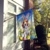 Beagle Easter Egg Hunt House Flag Large Porch Sleeve Pole Decorative Outside Yard Banner Artwork Wall Hanging, Polyester, House Size, Multicolor