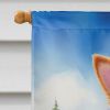 Finnish Spitz Easter Egg Hunt House Flag Large Porch Sleeve Pole Decorative Outside Yard Banner Artwork Wall Hanging, Polyester, House Size