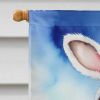 English Springer Spaniel Easter Egg Hunt House Flag Large Porch Sleeve Pole Decorative Outside Yard Banner Artwork Wall Hanging, Polyester, House Size