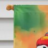 Hippie Animal Parrot House Flag Large Porch Sleeve Pole Decorative Outside Yard Banner Artwork Wall Hanging, Polyester, House Size, Multicolor
