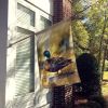 American Black Duck House Flag Large Porch Sleeve Pole Decorative Outside Yard Banner Artwork Wall Hanging, Polyester, House Size, Multicolor