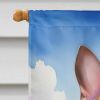 Boston Terrier Easter Egg Hunt House Flag Large Porch Sleeve Pole Decorative Outside Yard Banner Artwork Wall Hanging, Polyester, House Size