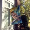 Tawny Owl House Flag Large Porch Sleeve Pole Decorative Outside Yard Banner Artwork Wall Hanging, Polyester, House Size, Multicolor