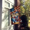 All American Corgi House Flag Large Porch Sleeve Pole Decorative Outside Yard Banner Artwork Wall Hanging, Polyester, House Size, Multicolor
