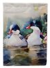 Bufflehead House Flag Large Porch Sleeve Pole Decorative Outside Yard Banner Artwork Wall Hanging, Polyester, House Size, Multicolor