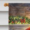 Westie and Santa Claus House Flag Large Porch Sleeve Pole Decorative Outside Yard Banner Artwork Wall Hanging, Polyester, House Size, Multicolor