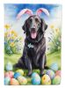 Flat-Coated Retriever Easter Egg Hunt House Flag Large Porch Sleeve Pole Decorative Outside Yard Banner Artwork Wall Hanging, Polyester, House Size
