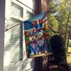 All American Dandie Dinmont Terrier House Flag Large Porch Sleeve Pole Decorative Outside Yard Banner Artwork Wall Hanging, Polyester, House Size
