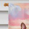 French Bulldog Two Hearts House Flag Large Porch Sleeve Pole Decorative Outside Yard Banner Artwork Wall Hanging, Polyester, House Size, Multicolor