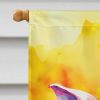 Hippie Animal Pig House Flag Large Porch Sleeve Pole Decorative Outside Yard Banner Artwork Wall Hanging, Polyester, House Size, Multicolor