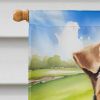Airedale Terrier Easter Egg Hunt House Flag Large Porch Sleeve Pole Decorative Outside Yard Banner Artwork Wall Hanging, Polyester, House Size