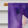 Westie King of Mardi Gras House Flag Large Porch Sleeve Pole Decorative Outside Yard Banner Artwork Wall Hanging, Polyester, House Size, Multicolor