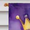 Greater Swiss Mountain Dog King of Mardi Gras House Flag Large Porch Sleeve Pole Decorative Outside Yard Banner Artwork Wall Hanging, Polyester