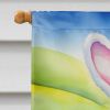 Cocker Spaniel Easter Egg Hunt House Flag Large Porch Sleeve Pole Decorative Outside Yard Banner Artwork Wall Hanging, Polyester, House Size