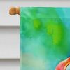 Hippie Animal Barn Owl House Flag Large Porch Sleeve Pole Decorative Outside Yard Banner Artwork Wall Hanging, Polyester, House Size, Multicolor