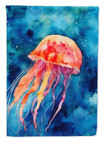Jellyfish House Flag Large Porch Sleeve Pole Decorative Outside Yard Banner Artwork Wall Hanging, Polyester, House Size, Multicolor (Default: Default)