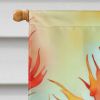 Wyoming Indian Paintbrush in Watercolor House Flag Large Porch Sleeve Pole Decorative Outside Yard Banner Artwork Wall Hanging, Polyester, House Size